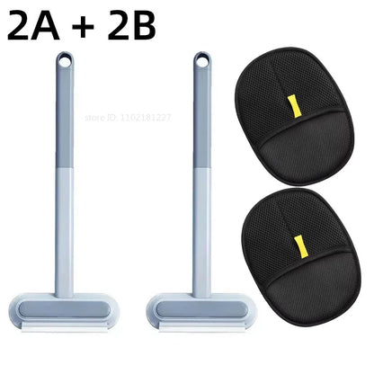 Effortless Pet Hair Removal: Reusable Double-Sided Grooming Gloves for Dogs and Cats - Perfect for Carpets and Sofas