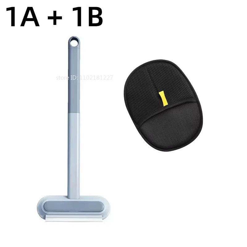 Effortless Pet Hair Removal: Reusable Double-Sided Grooming Gloves for Dogs and Cats - Perfect for Carpets and Sofas