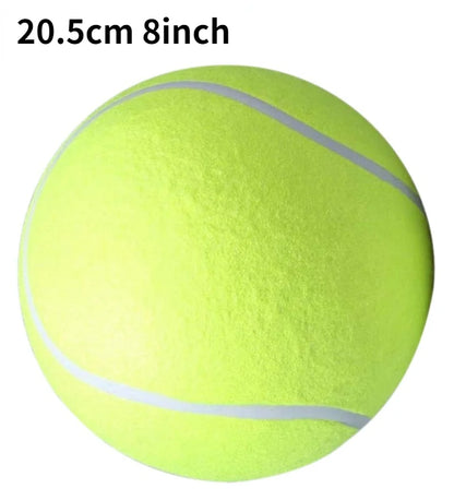 Mega Jumbo Dog Tennis Ball - Durable Plush Chewing Toy for Interactive Play and Training