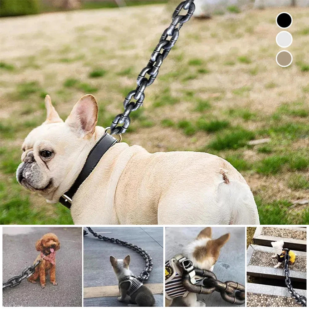 Unleash the Fun with Our Realistic Iron Chain Dog Leash - Perfect for All Breeds!