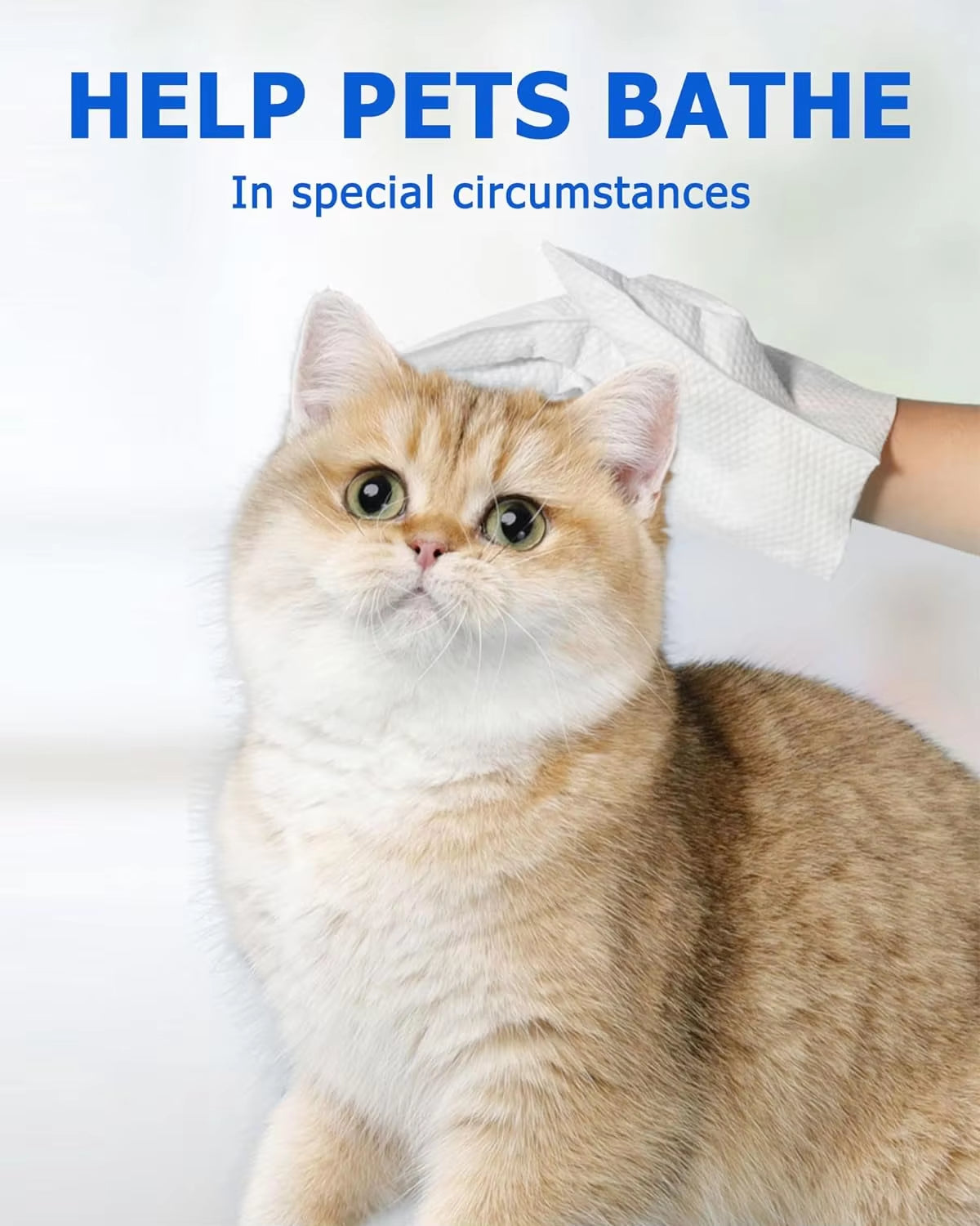 Effortless Pet Care: Deodorizing Cleaning Wipes Gloves for Dogs and Cats - Perfect for Daily Grooming and Hygiene!