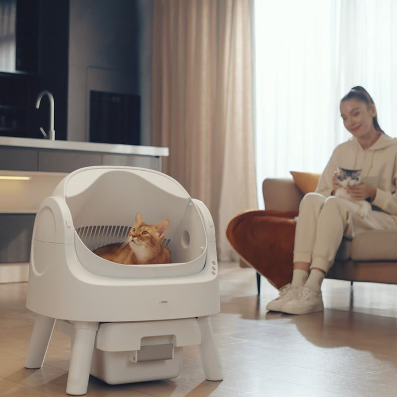 Revolutionary Petpivot Autoscooper 11: The Ultimate Self-Cleaning Cat Litter Box for Odor-Free Living!