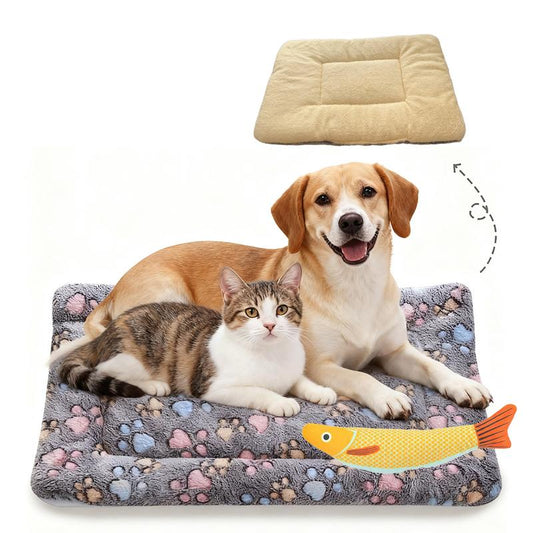 Cozy Self Warming Pet Bed - Perfect for Small Dogs, Cats & Reptiles - Double-Sided Thermal Mat for Indoor & Outdoor Comfort
