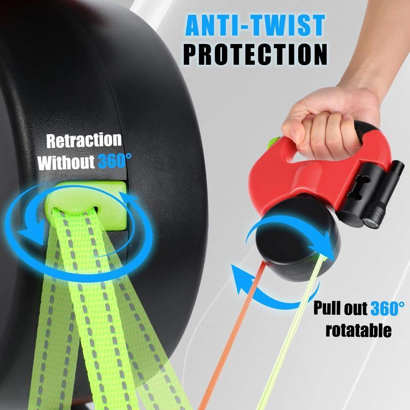 Upgrade Your Walks with the Retractable Dual Dog Leash - Tangle-Free Design for Small & Medium Puppies!