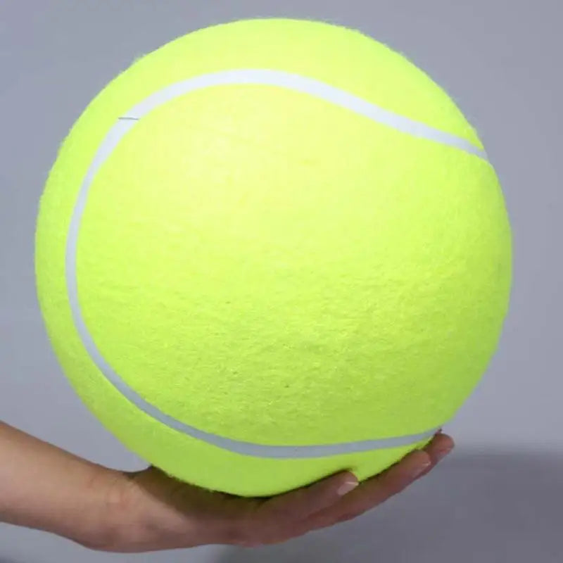 Mega Jumbo Dog Tennis Ball - Durable Plush Chewing Toy for Interactive Play and Training