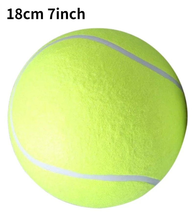 Mega Jumbo Dog Tennis Ball - Durable Plush Chewing Toy for Interactive Play and Training