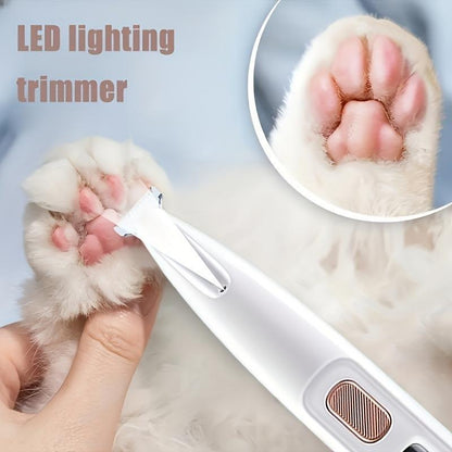 Ultimate Rechargeable Pet Hair Trimmer Kit - Cordless, Quiet, and Waterproof Grooming Clippers with LED Light for Dogs & Cats